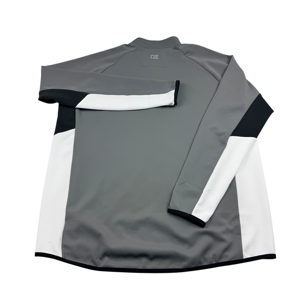 Cutter & Buck Michigan State Spartans Traverse Half Zip Pullover Grey Men XL NWT - Picture 3 of 12